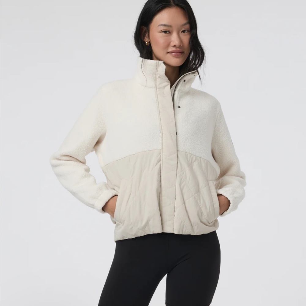 Vuori Highlands Sherpa Jacket Cream Women's SM